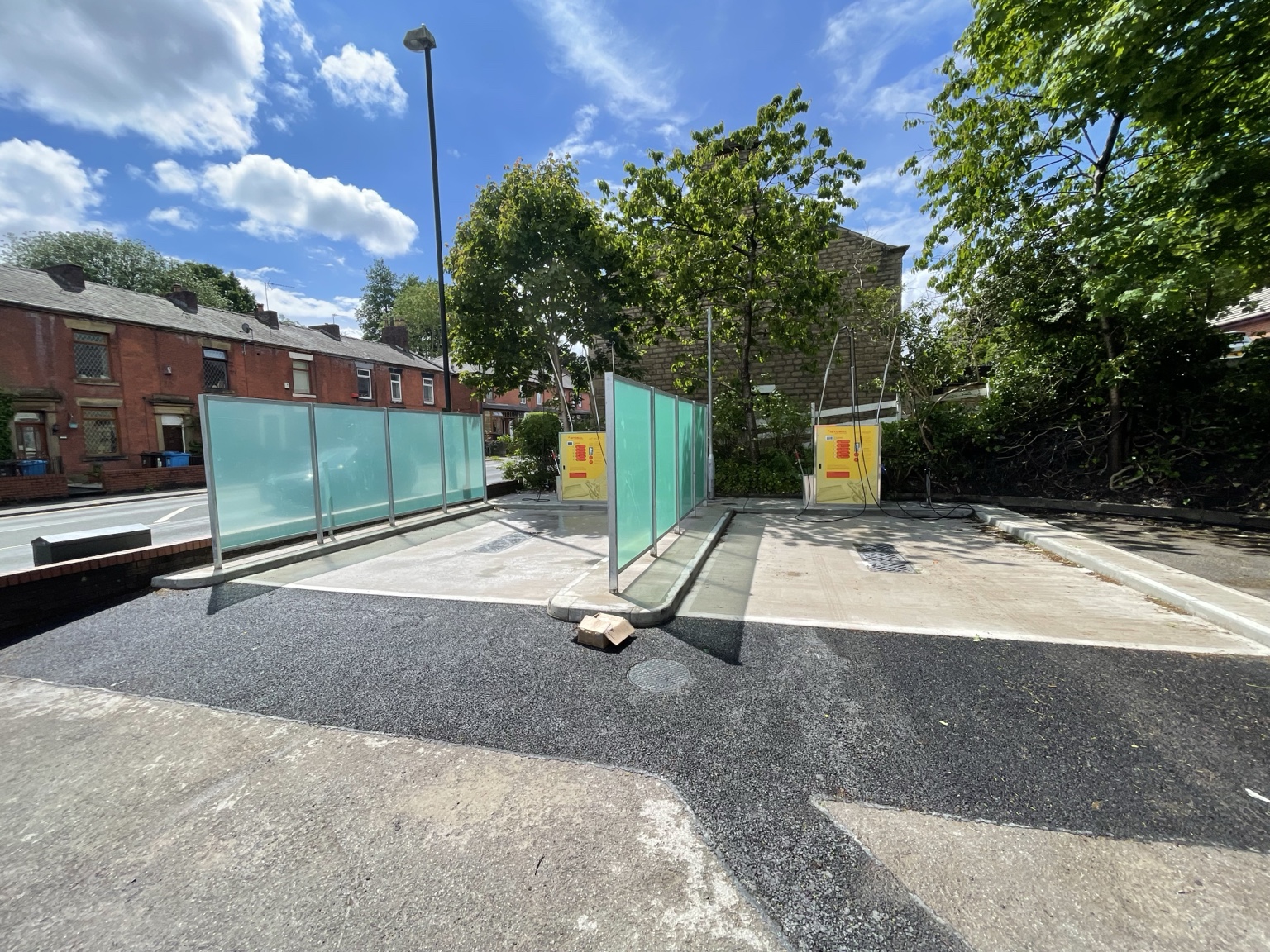 Completed twin-bay self-service jet wash in Oldham